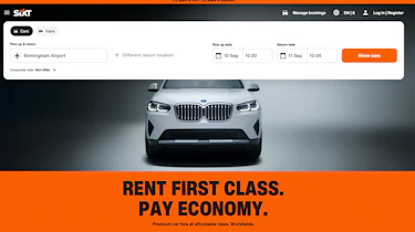 Best car rental sites - Sixt