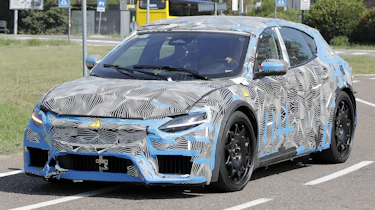 Ferrari EV spy shot - front 3/4