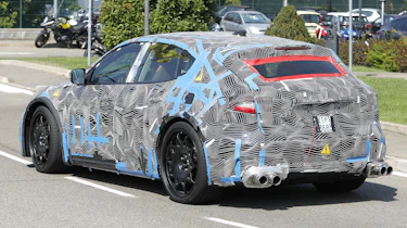Ferrari EV spy shot - rear 3/4