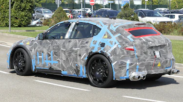 Ferrari EV spy shot - rear angled
