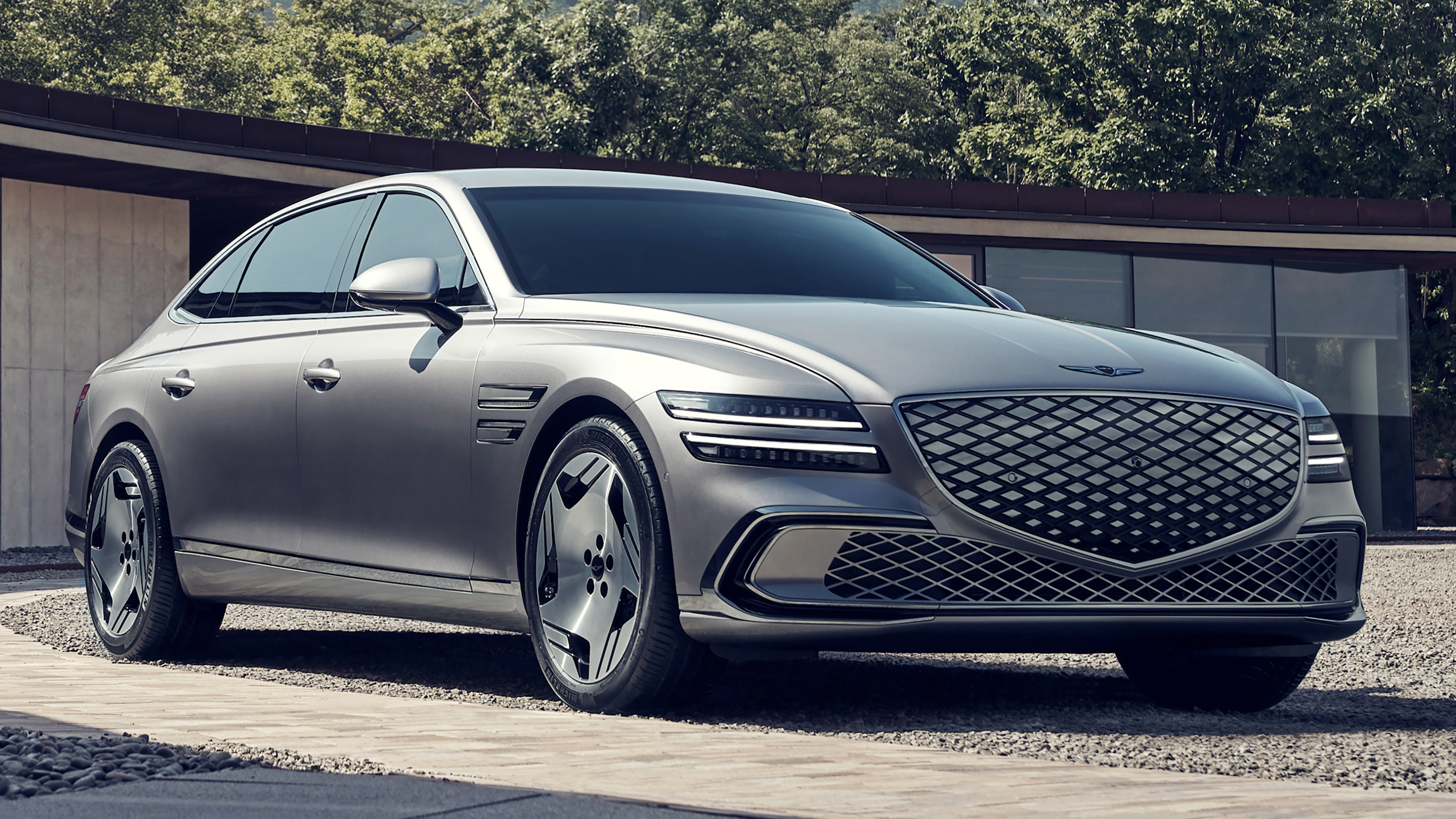 2024 Genesis Electrified G80 - front 3/4