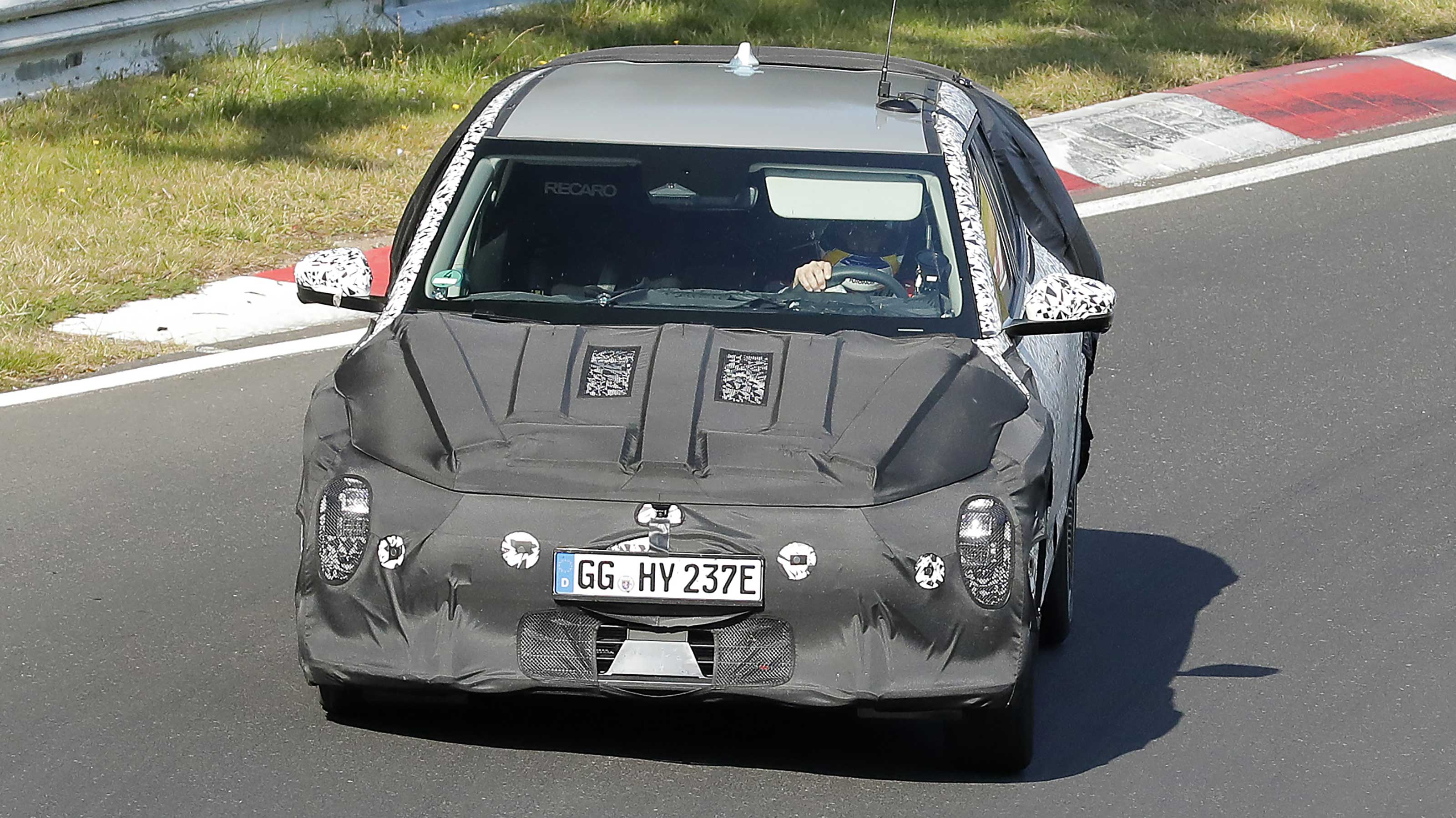 Kia EV4 testing - front end