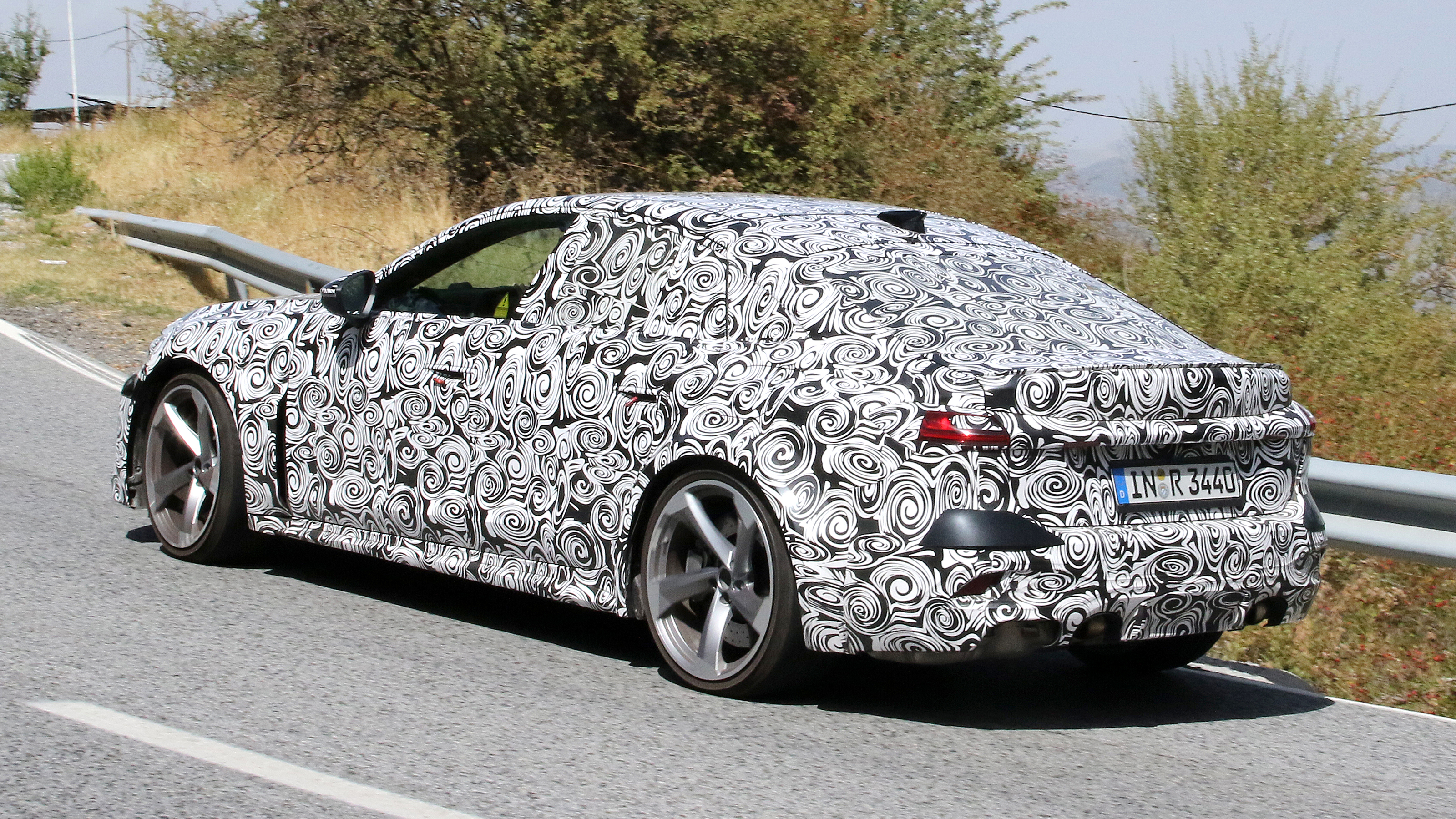 New Audi RS 5 saloon - rear 3/4