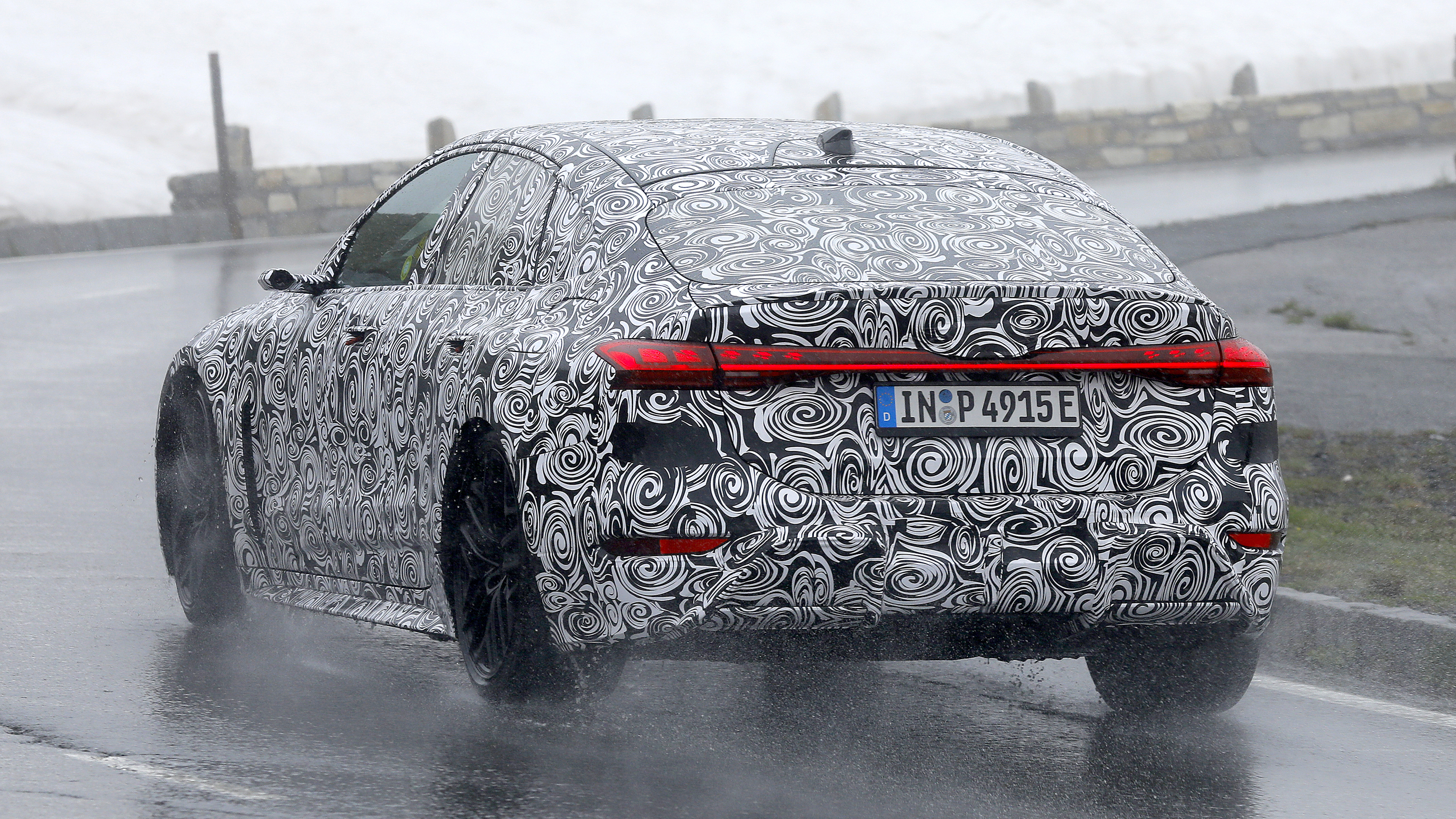 New Audi RS 6 e-tron saloon - rear 
