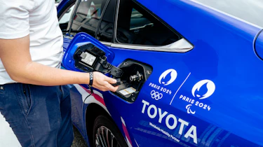 Hydrogen fuel-cell powered Toyota Mirai