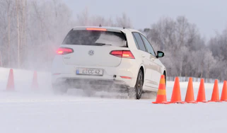 Volkswagen Golf winter tyre testing car - rear action