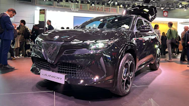 Alfa Romeo Junior on display at Paris Motor Show - front static