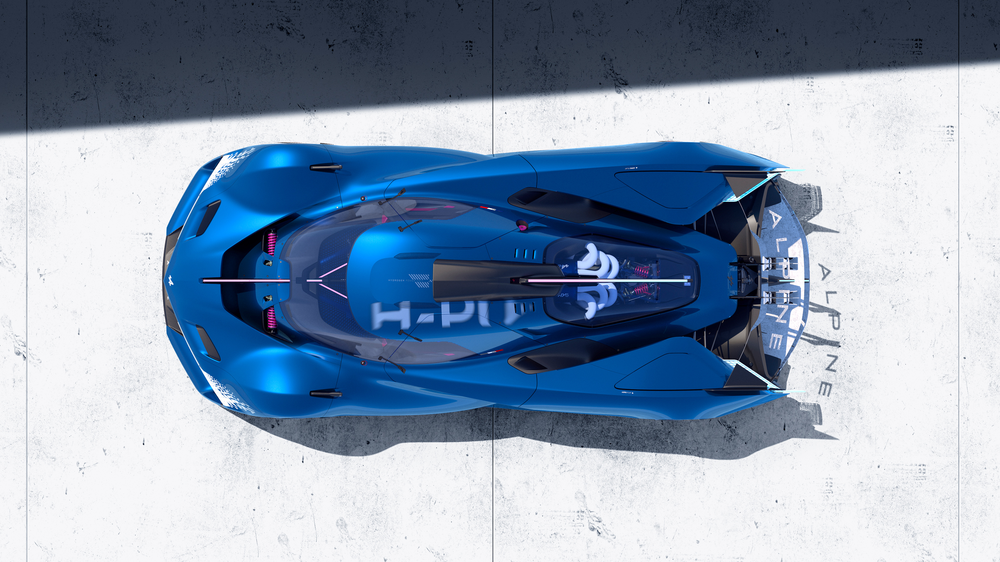 Alpine Alpenglow Hy6 - top-down view