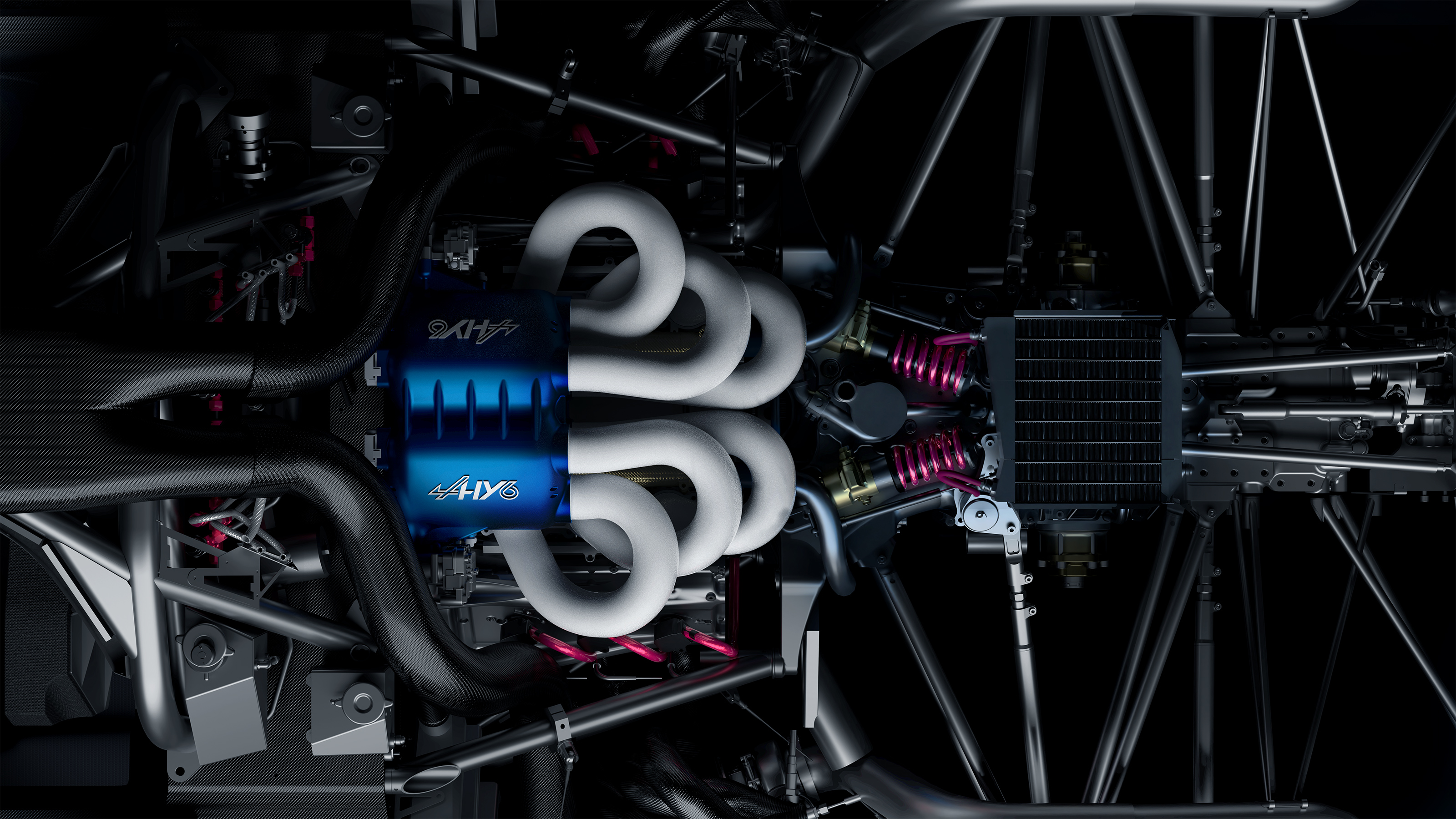 Alpine Alpenglow Hy6 - engine and chassis