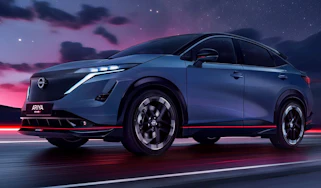 Nissan Ariya Nismo - front 3/4 dynamic