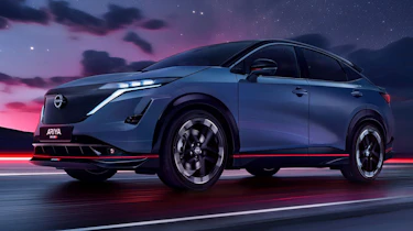 Nissan Ariya Nismo - front 3/4 dynamic