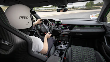 Alex Ingram driving the Audi RS 3
