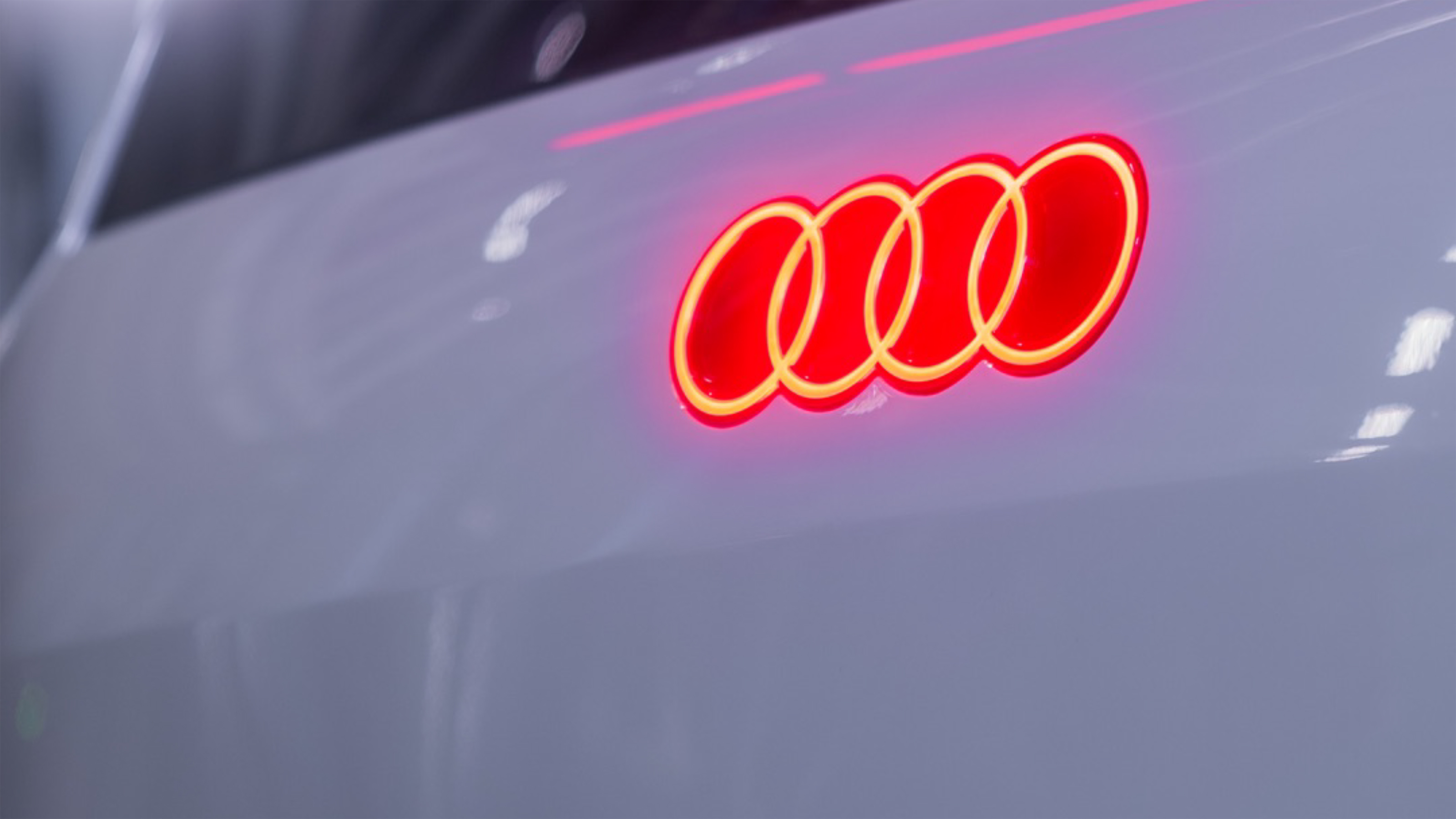 Audi A2 e-tron restomod - rear illuminated logo