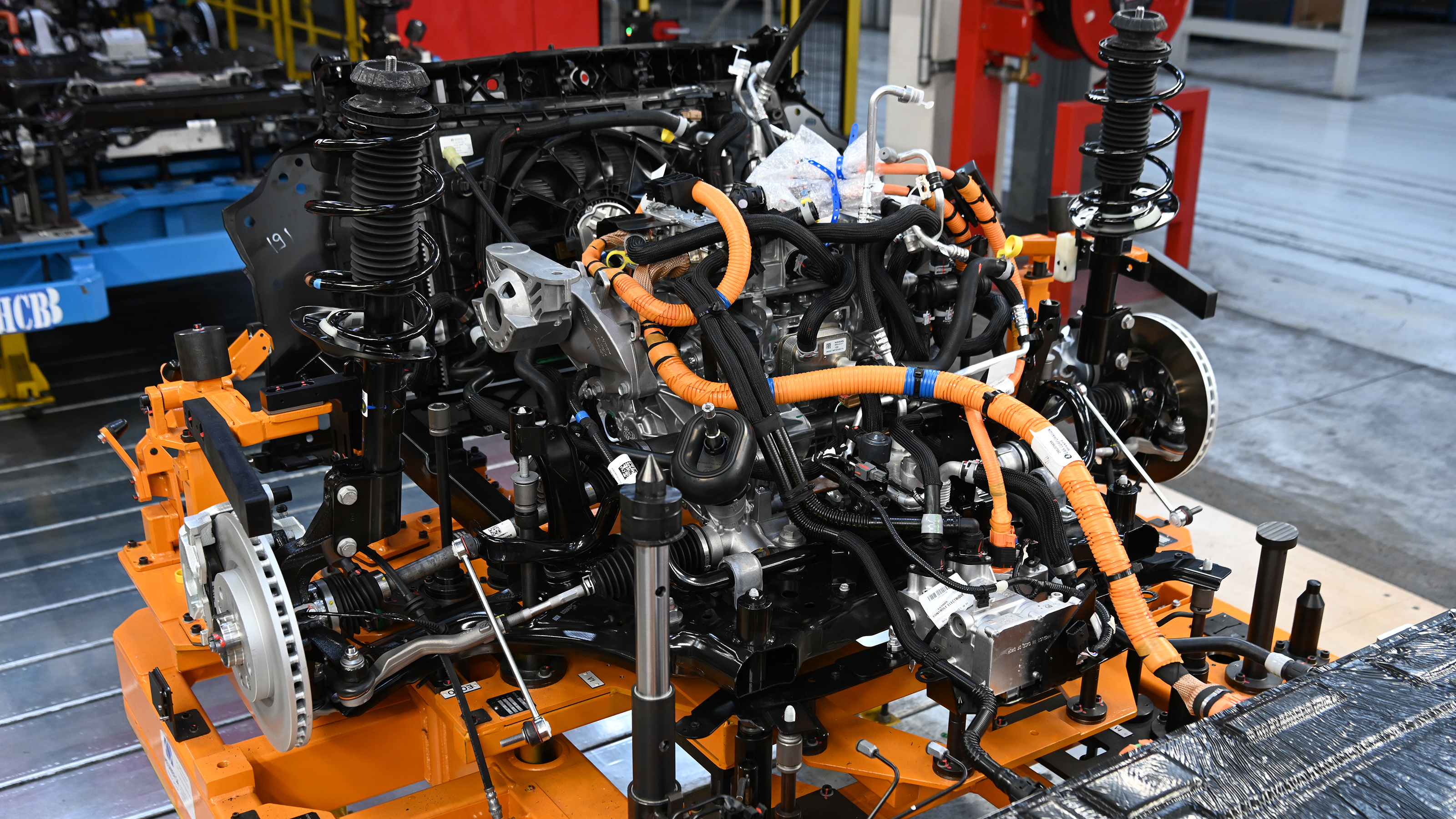 Renault electric car chassis components