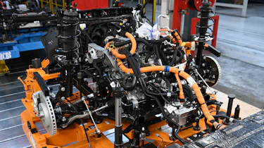 Renault electric car chassis components