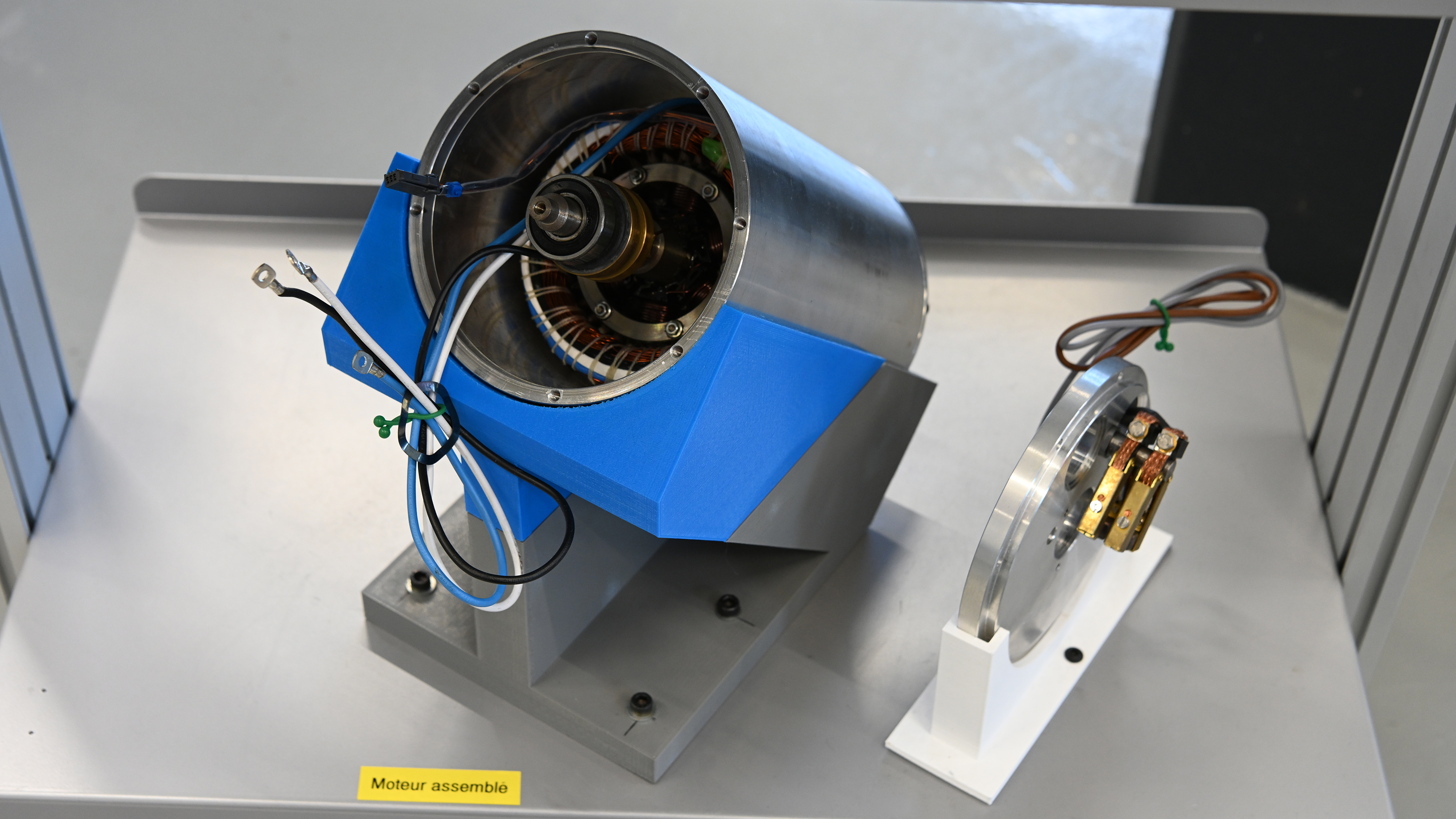 Disassembled EV motor