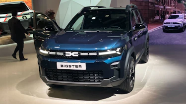 Dacia Bigster on display at Paris Motor Show - front static