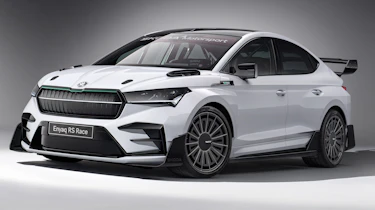 Skoda Enyaq RS Race - static front 3/4