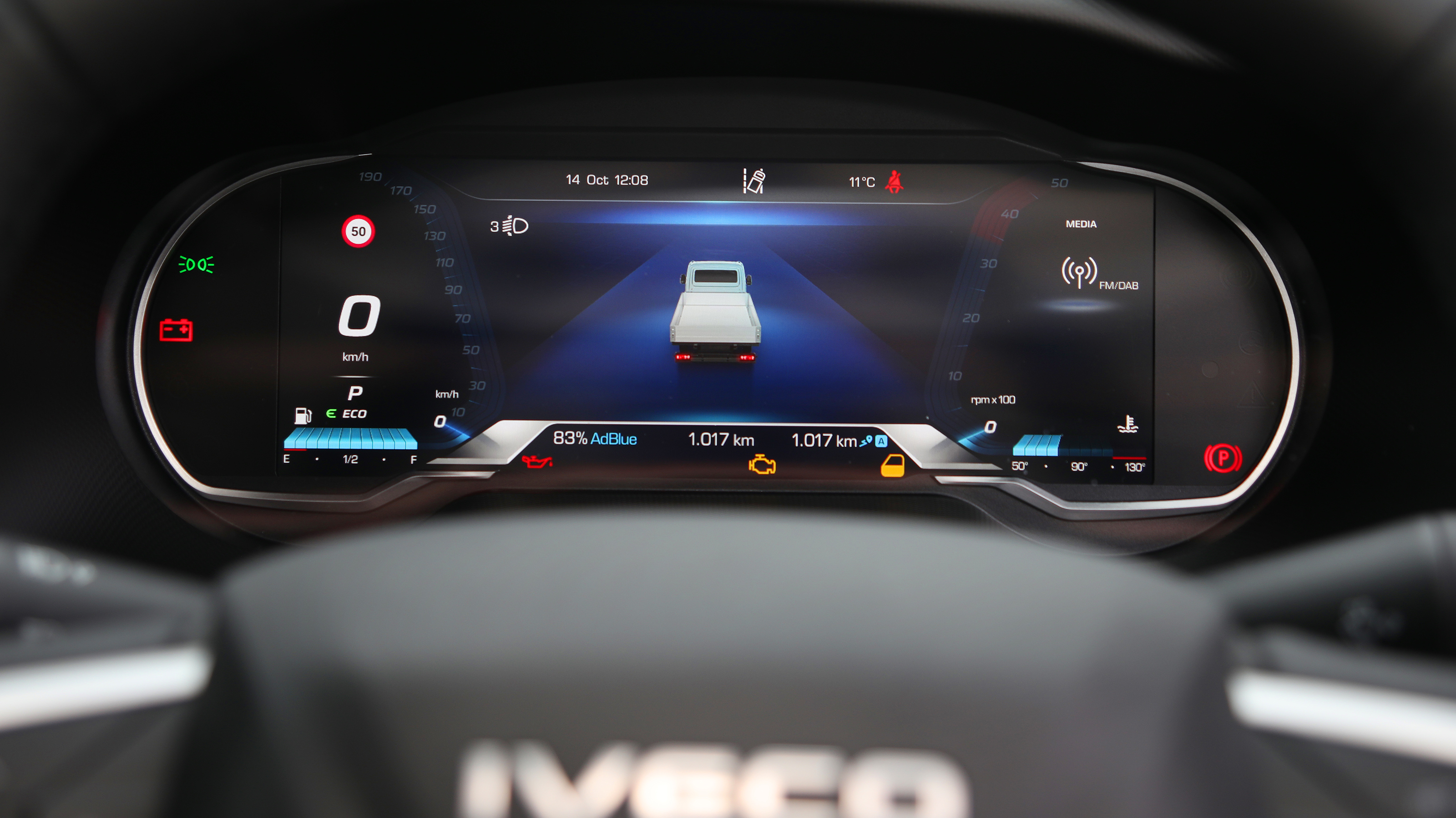 Iveco Daily - dashboard screen