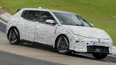 Kia EV4 testing - front dynamic angled