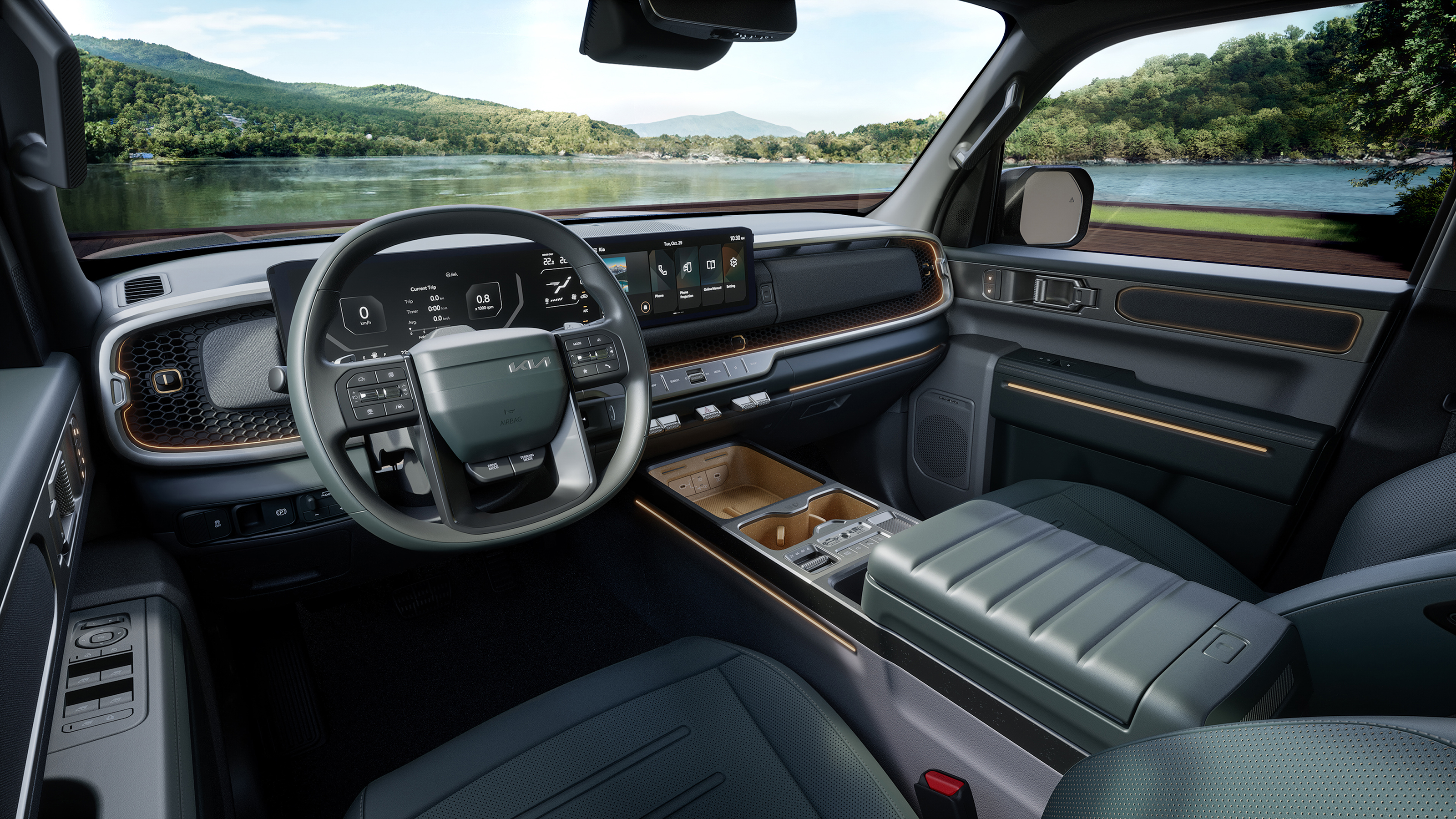 Kia Tasman - interior overview