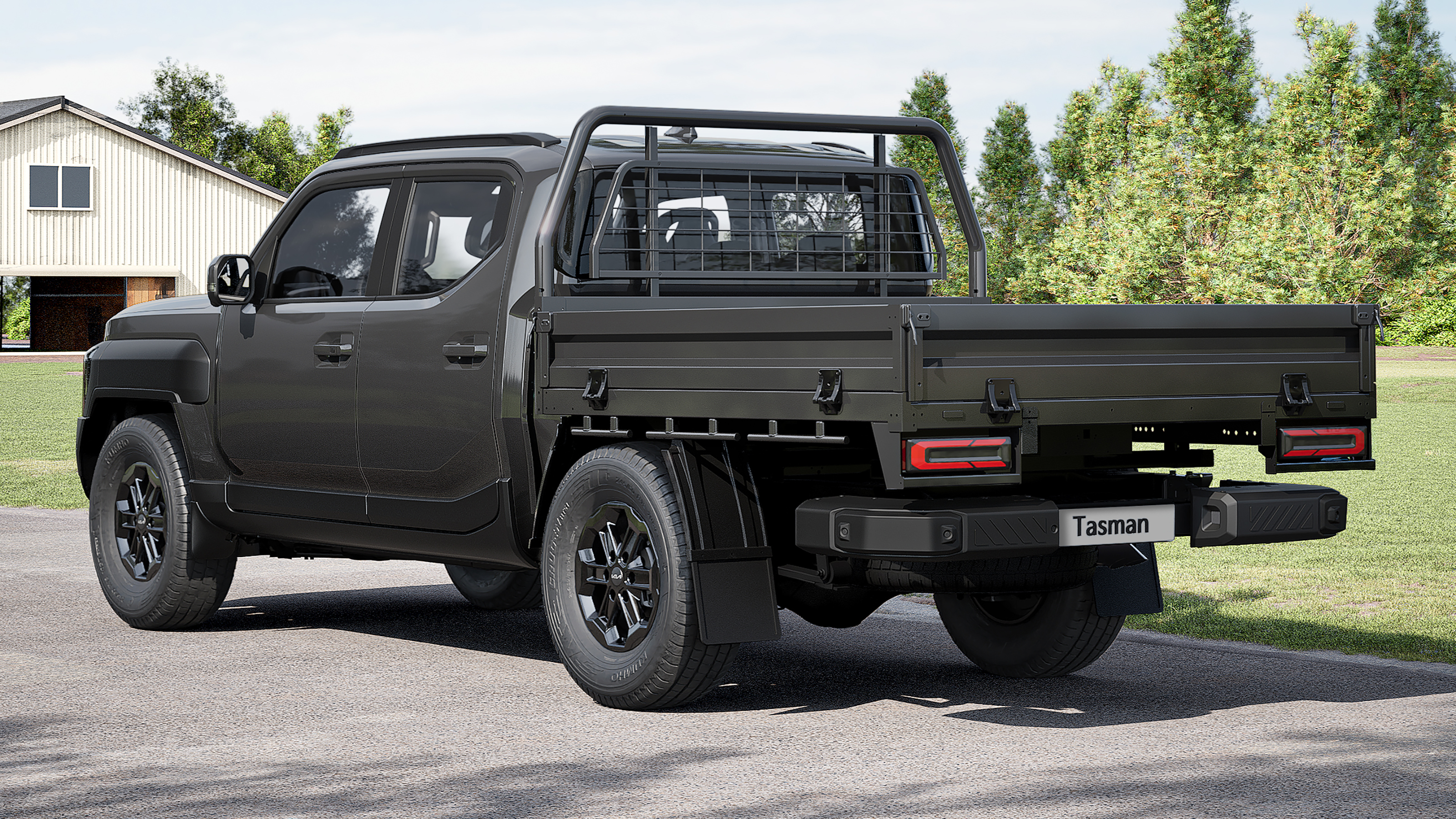 Kia Tasman - rear 3/4 utility bed