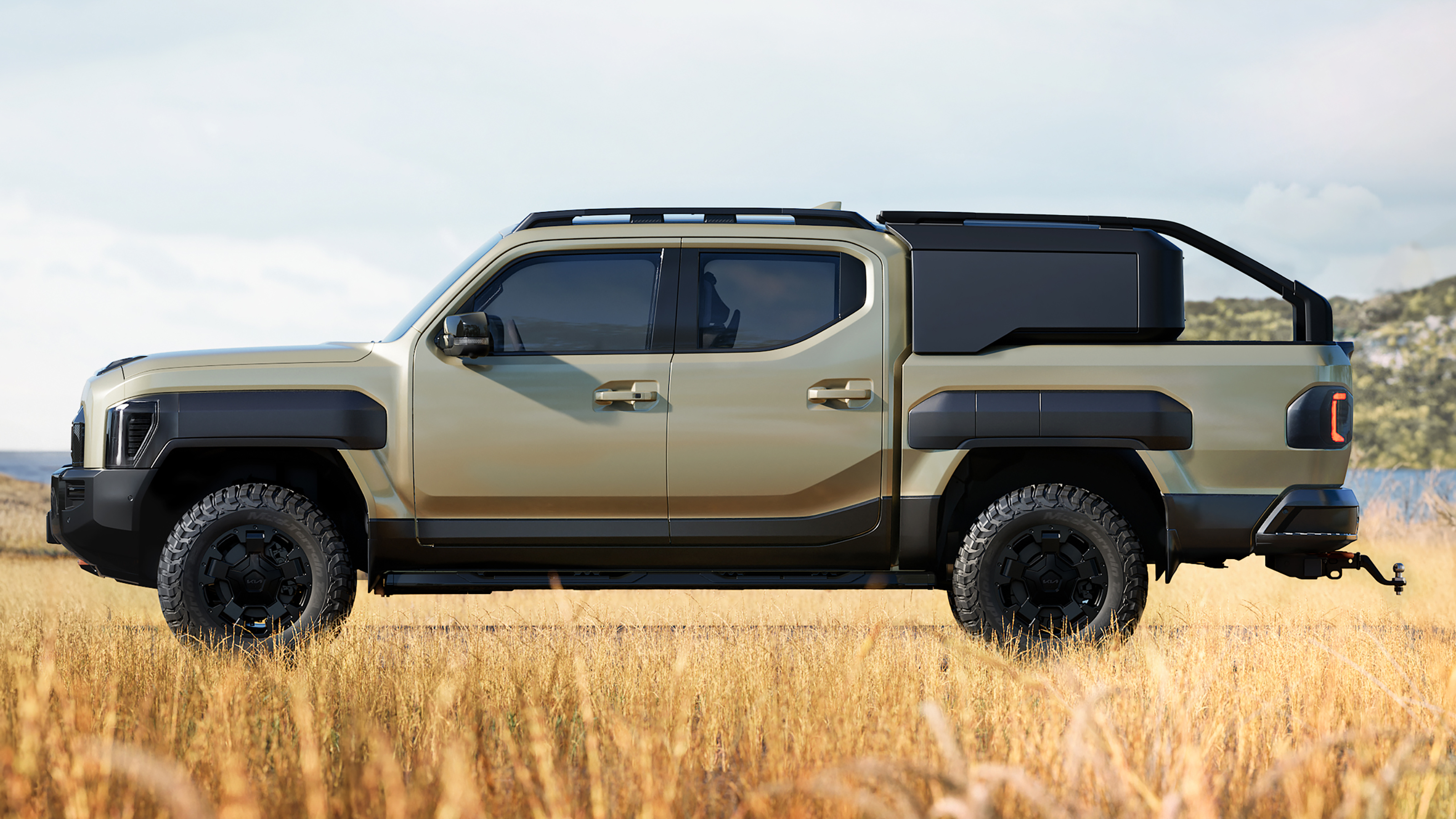 Kia Tasman - side profile different bed