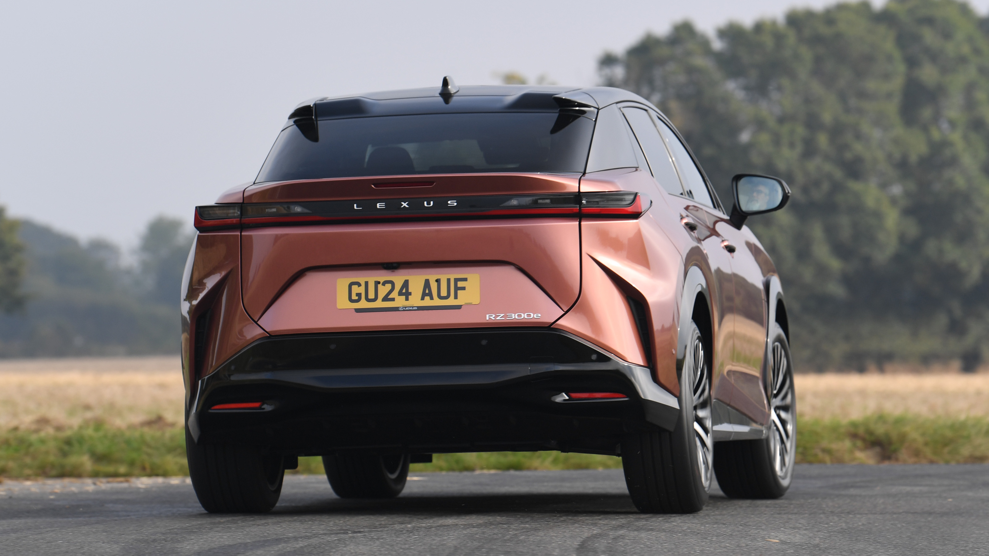 Lexus RZ 300e - rear cornering 