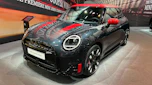 MINI Cooper Electric John Cooper Works on display at Paris Motor Show - front static