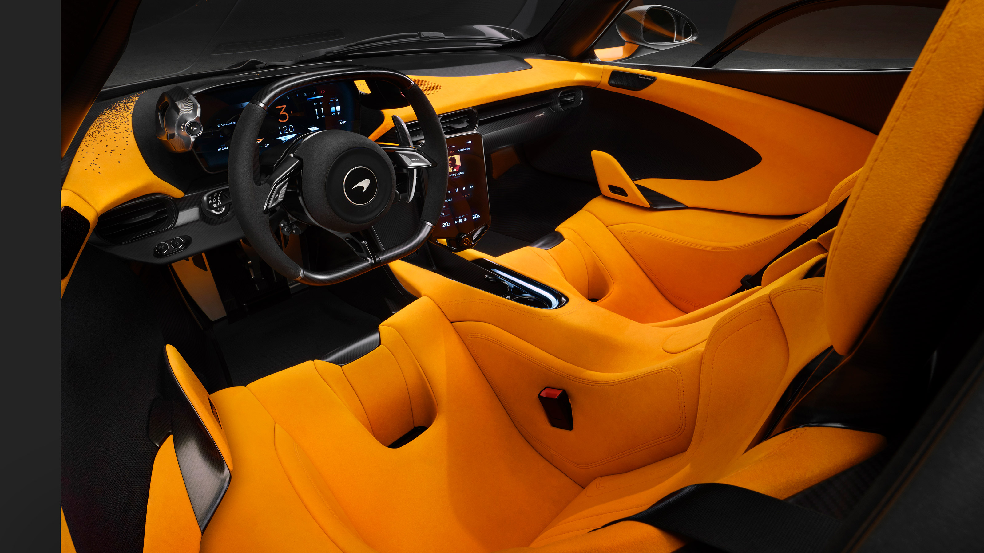 McLaren W1 - interior orange
