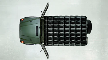 Mercedes G-Class Past II Future - over-head fabric roof