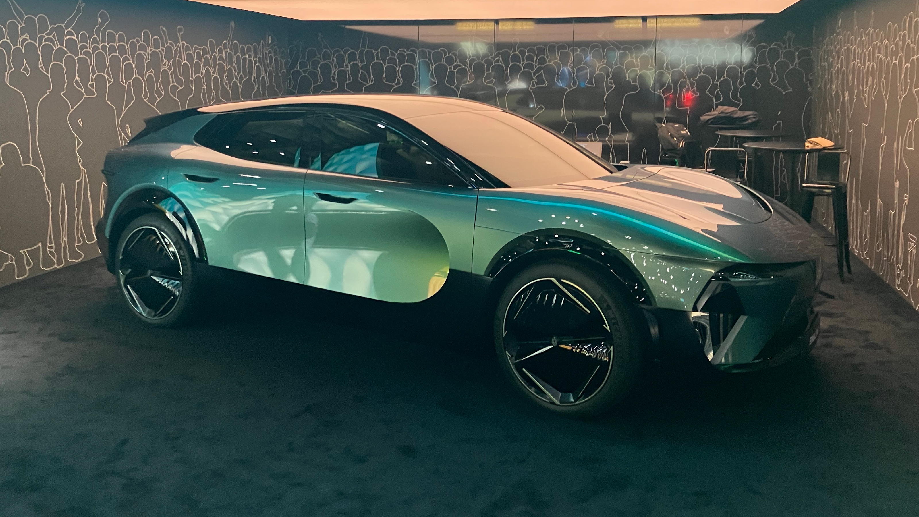 Renault Embleme concept on display at Paris Motor Show 2024