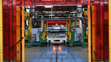 Renault electric car production line