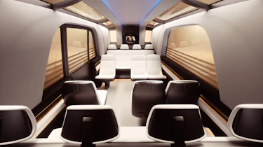 Tesla Robovan - interior overview