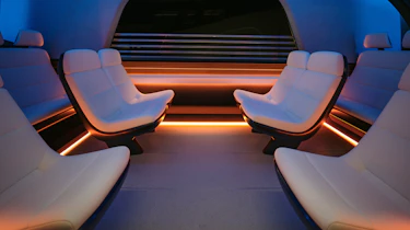Tesla Robovan - interior layout