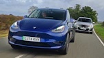 Tesla Model Y and BMW iX1 - front tracking