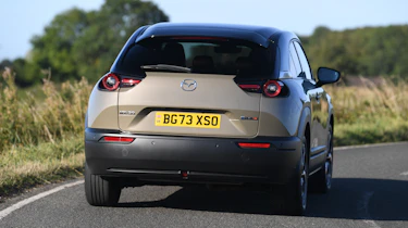 Mazda MX-30 R-EV - rear cornering