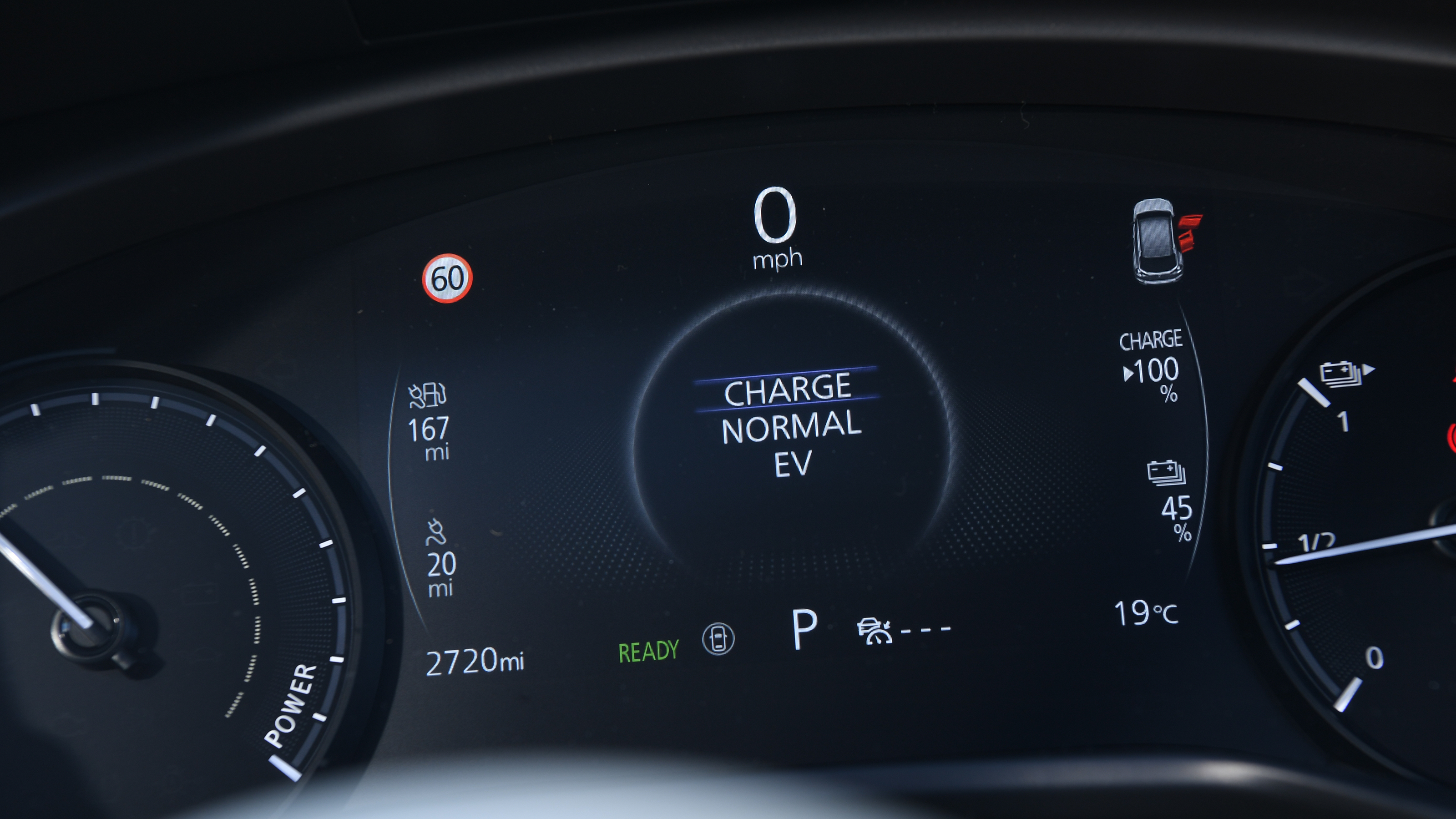 Mazda MX-30 R-EV - digital drivers display