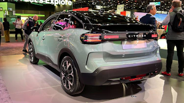 Citroen e-C4 in Paris - rear 3/4