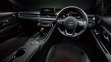 Toyota Supra A90 Final Edition - cabin with black seats