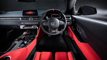 Toyota Supra A90 Final Edition - cabin with red seats