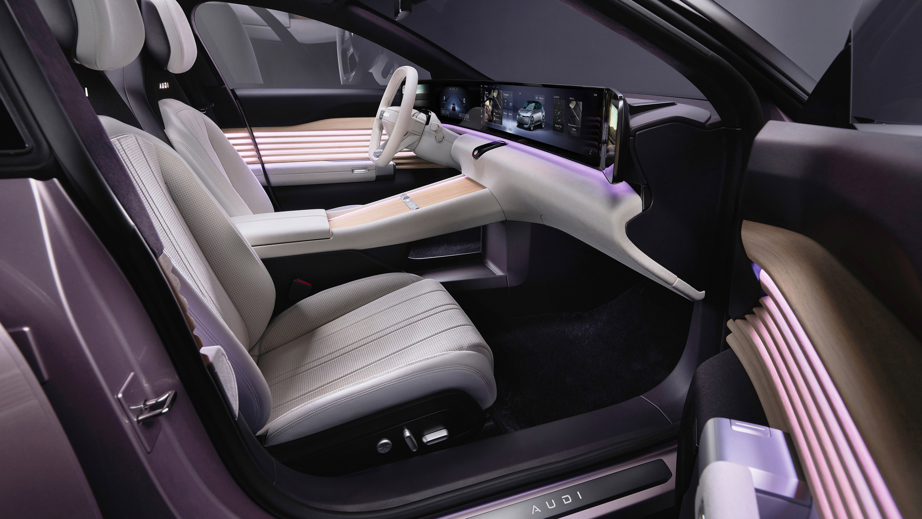 Audi E Concept - front seats