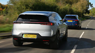 Audi Q6 e-tron and Polestar 3 - rear tracking