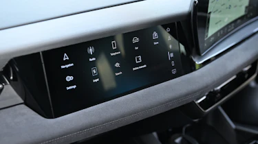 Audi Q6 e-tron - infotainment screen on the passenger side
