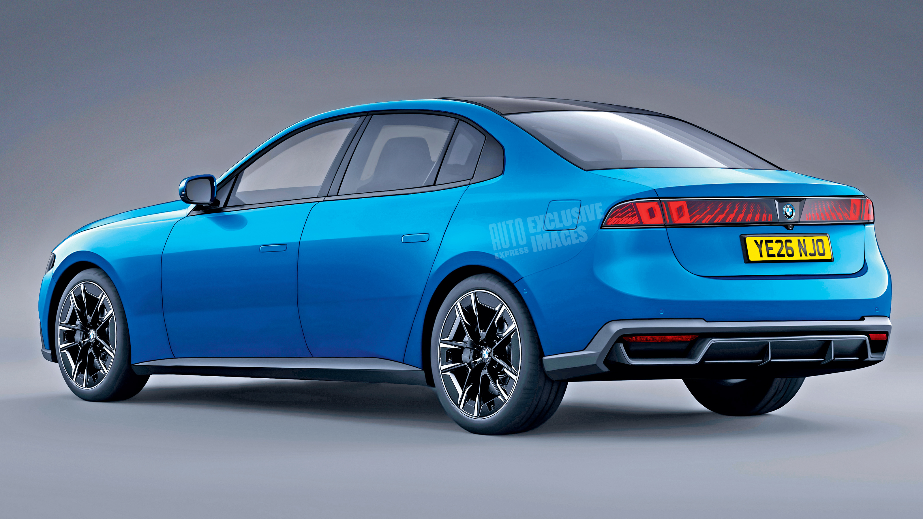 BMW 3 Series 'Neue Klasse' render (watermarked) - rear