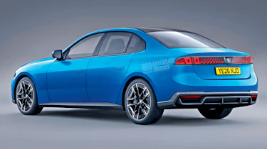 BMW 3 Series 'Neue Klasse' render (watermarked) - rear