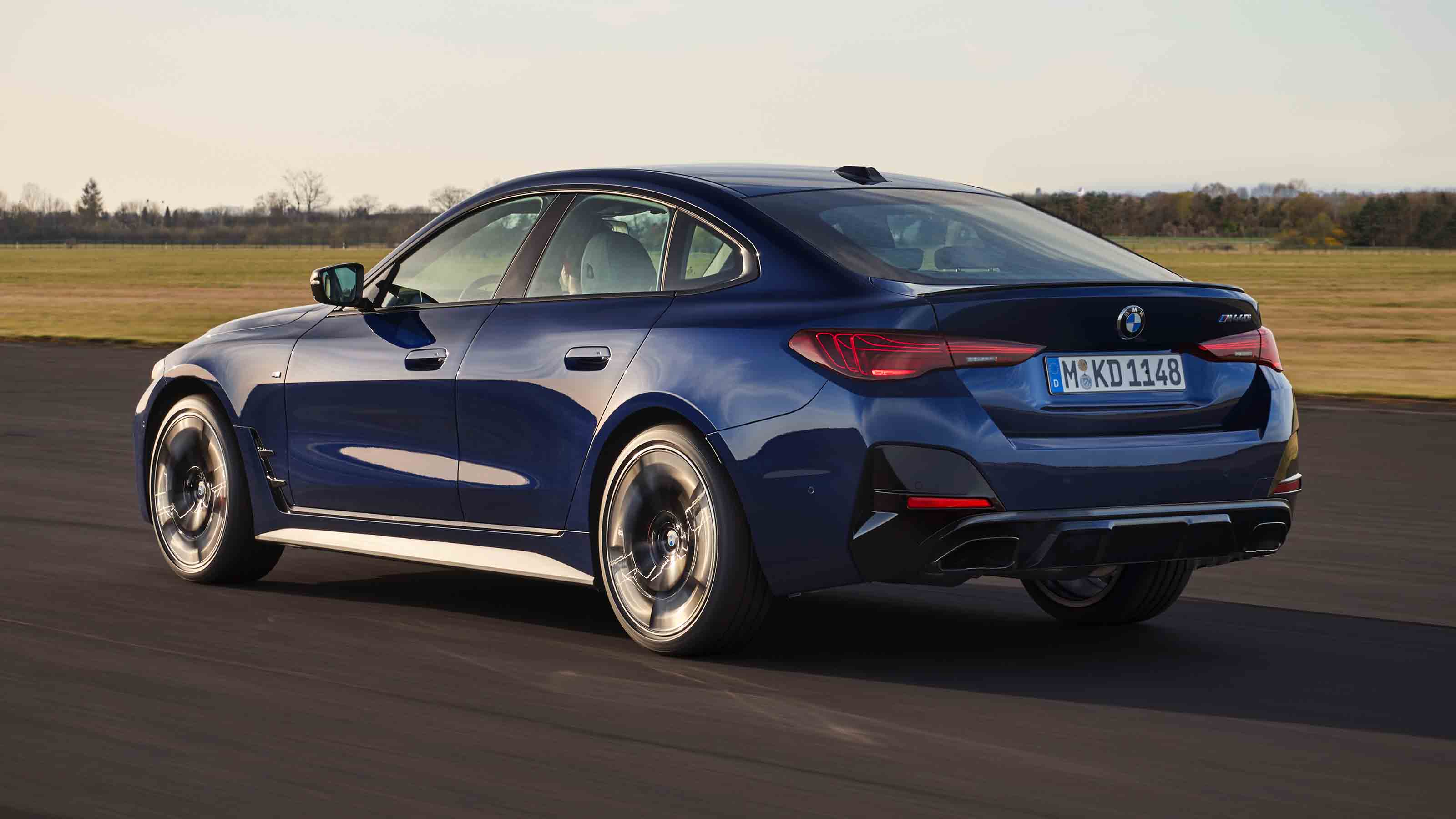 BMW 4 Series Gran Coupe - rear tracking on a track