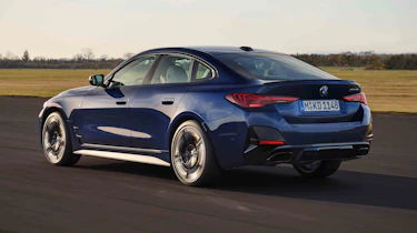 BMW 4 Series Gran Coupe - rear tracking on a track
