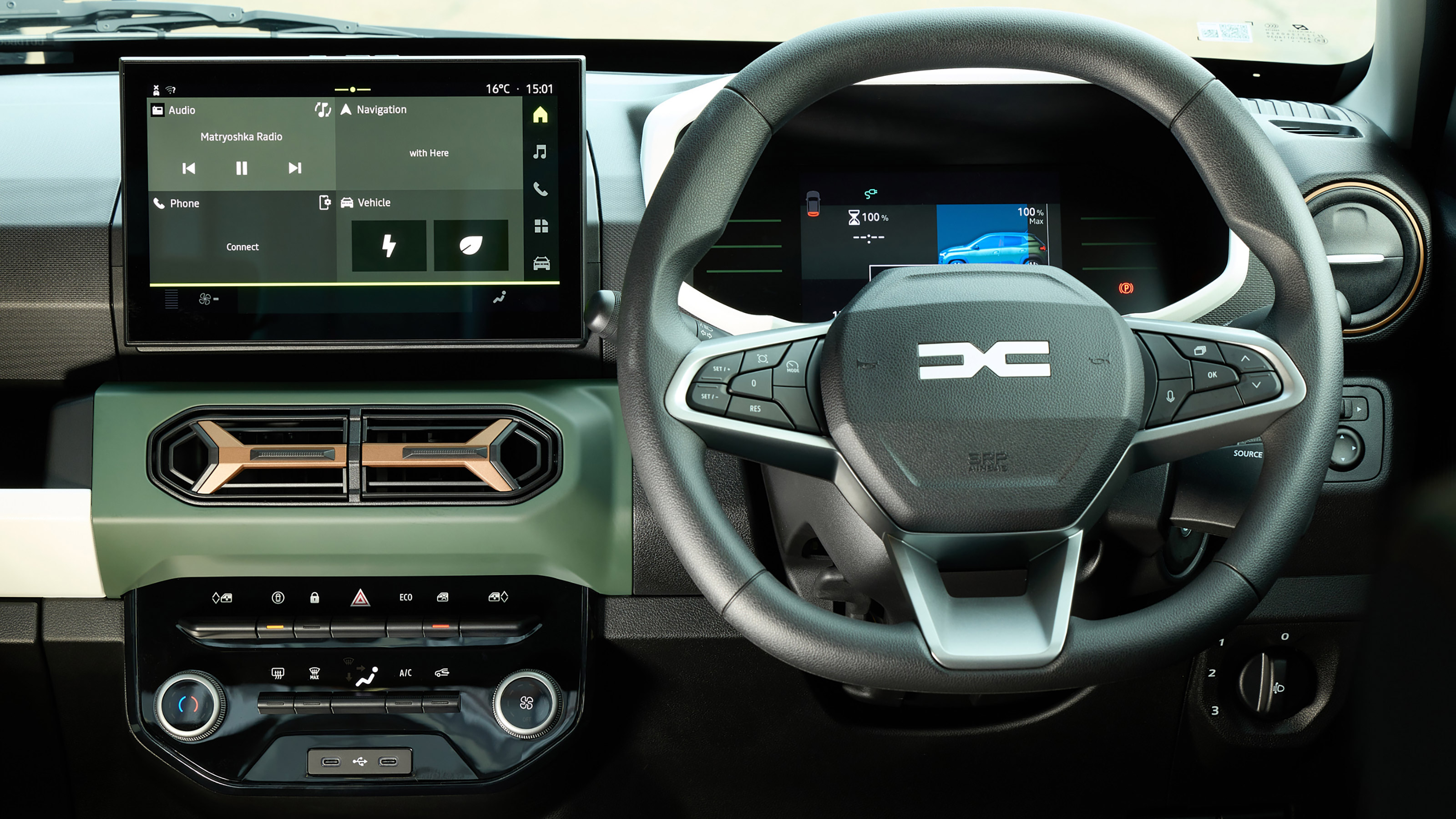 Dacia Spring Extreme 65 - dash