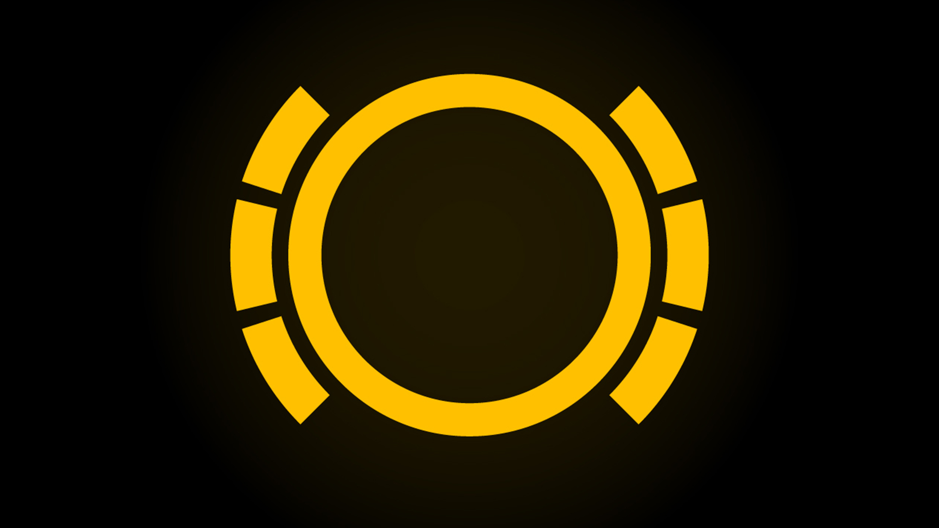 Brake pad warning light